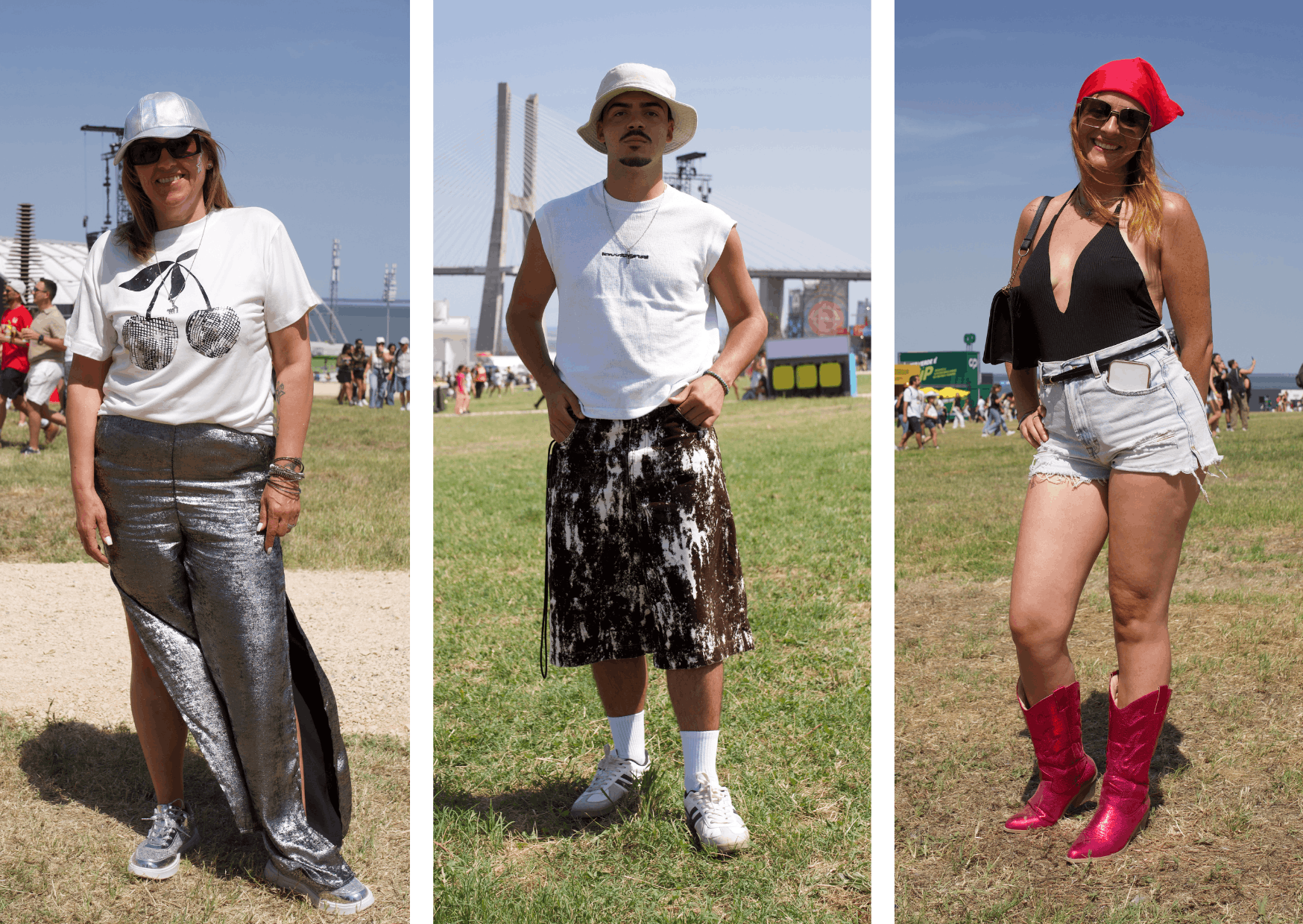 De saias metalizadas a botas cowboy. Tem de ver os looks destes 14 festivaleiros no primeiro dia de Rock in Rio