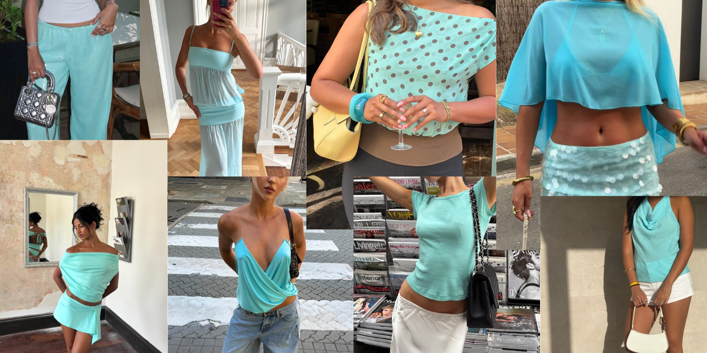 Este tom inconfundível é a grande tendência do verão. Inspire-se em 17 looks com o azul Tiffany