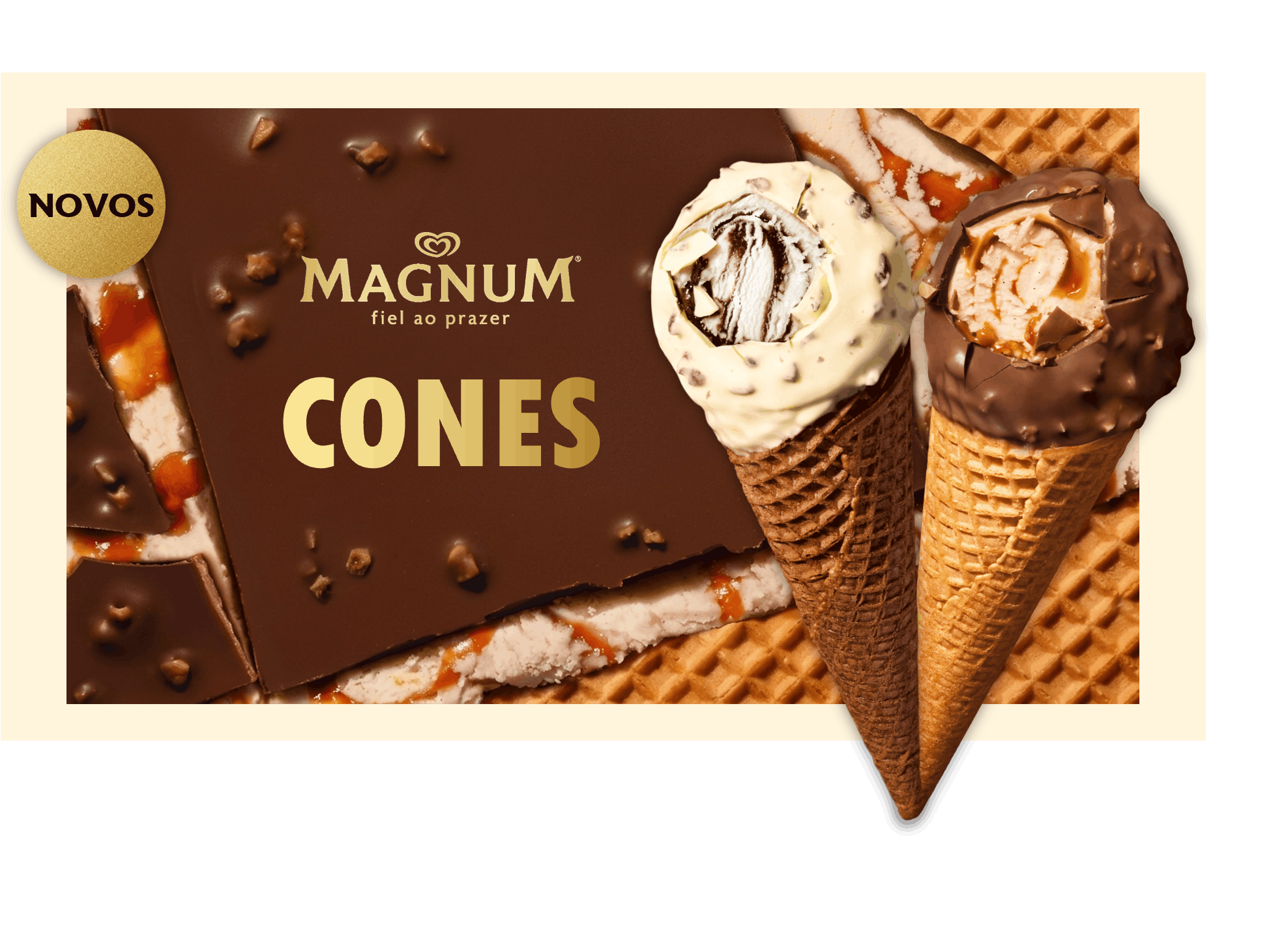 Nova forma, deliciosos como sempre. Saiba tudo sobre estes Magnum que acabam de chegar ao supermercado