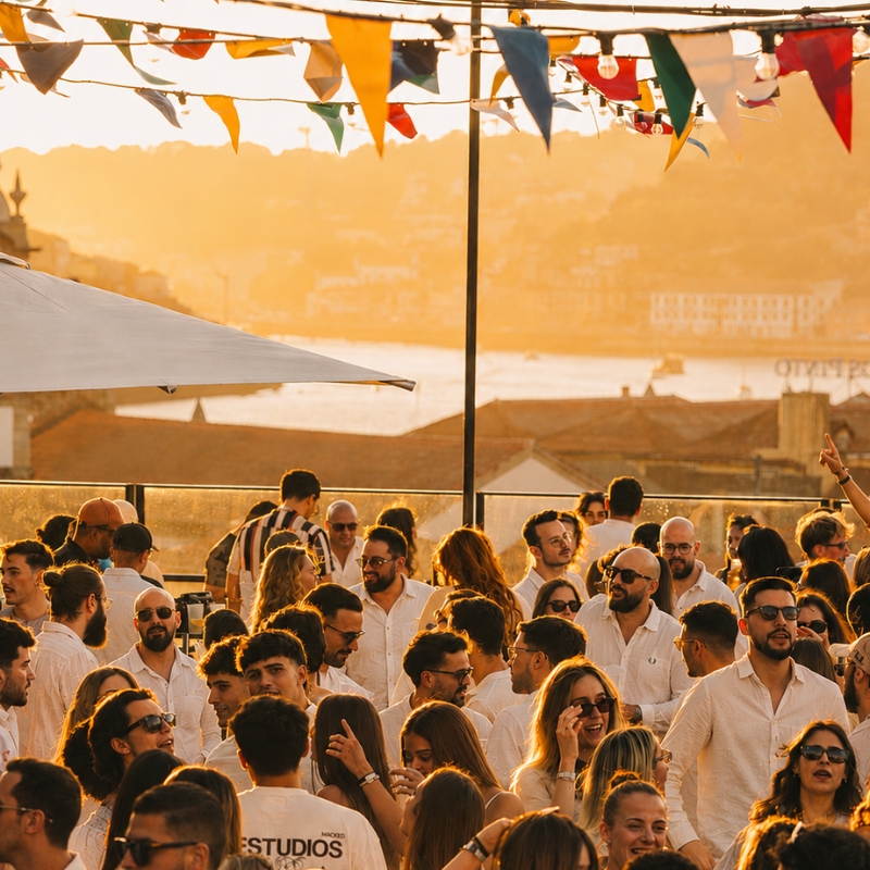 Festa branca e vista sobre o Douro. O “White Sunset” está de volta ao WOW para animar o verão
