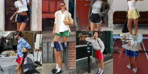 Estes calções já não vivem só no ginásio. 15 looks que provam que pode usar track shorts onde quiser