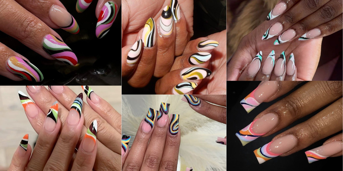 Os famosos padrões Pucci estão a fazer furor nas unhas. Inspire-se nestas 12 manicures cheias de cor