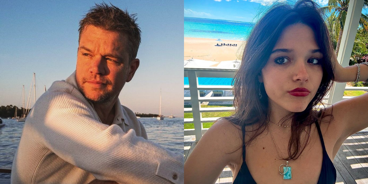 Modelo à vista? Filha de Matt Damon já trabalha com uma das maiores agências do mundo. Veja as fotos