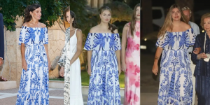 Da mãe para as filhas. Infanta Sofia recupera vestido de Letizia que Leonor já tinha usado (e ainda o encontra à venda)