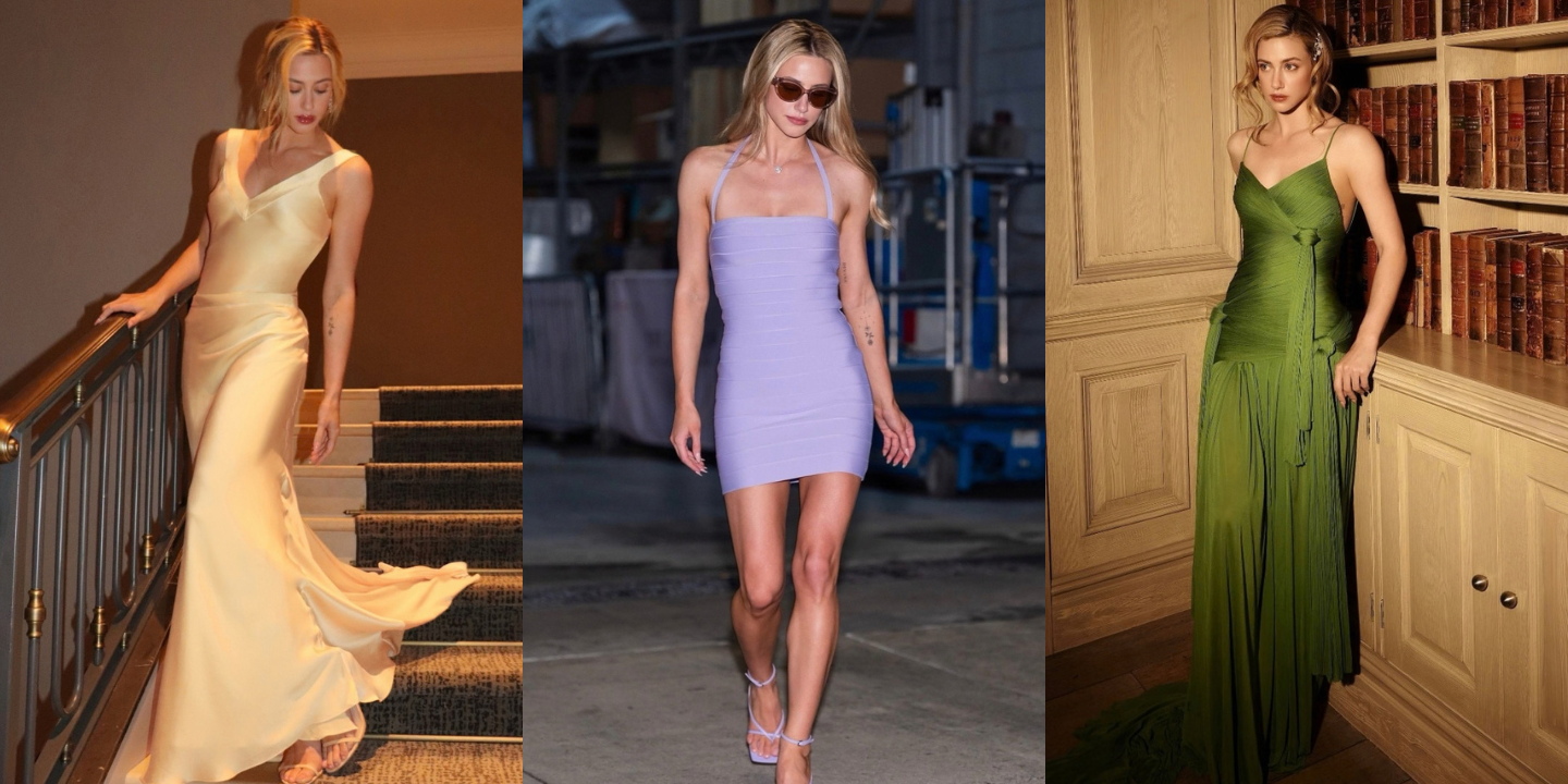 Reconhece estes vestidos? Lili Reinhart anda a vestir as nossas comédias românticas favoritas e os looks estão incríveis