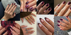 Unhas bordô são um clássico de outono. Inspire-se em 17 manicures para se render ao tom mais elegante da estação