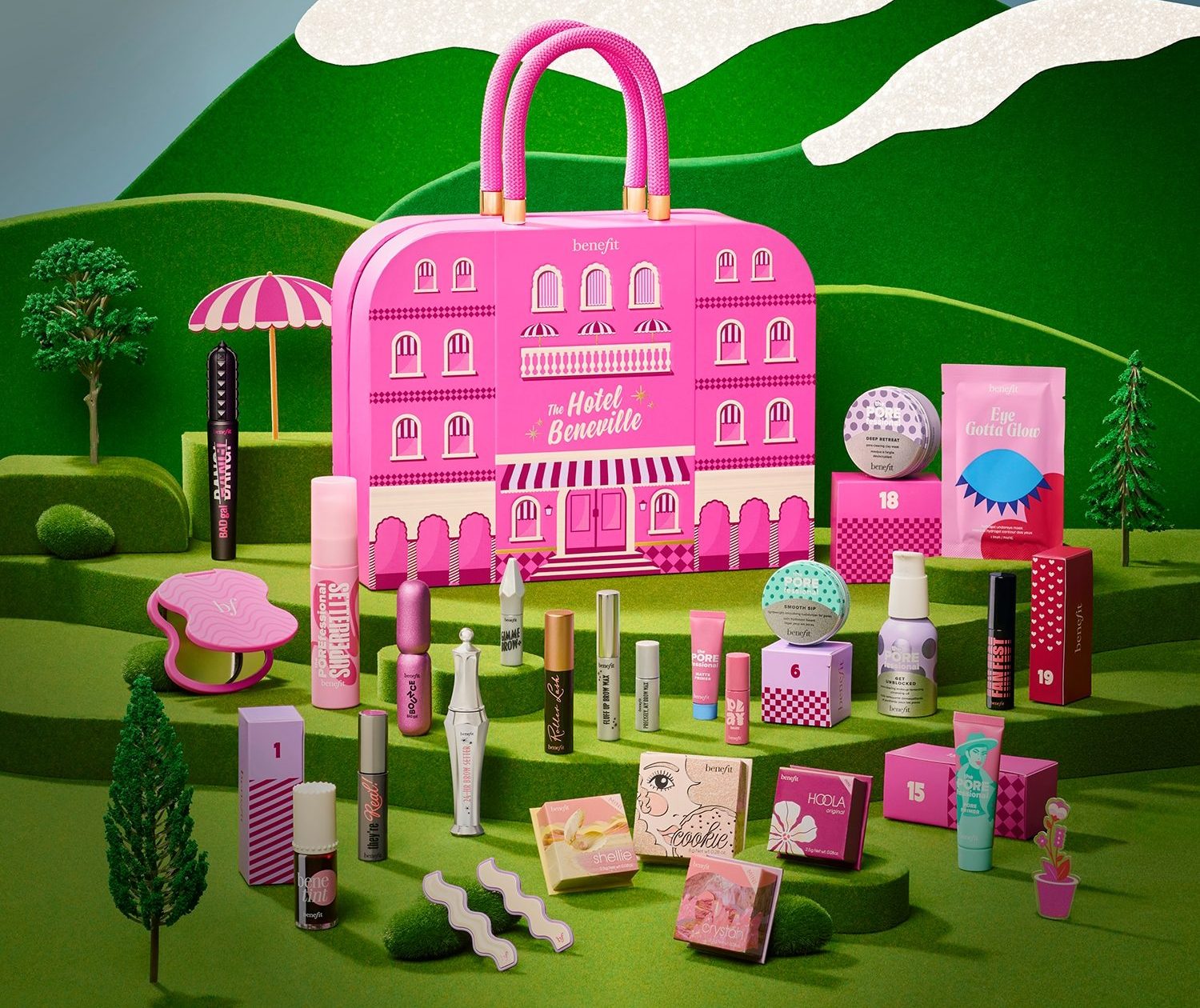 The Hotel Beneville é um “hotel” de luxo para as fãs de beleza. Benefit lança calendário de advento com produtos icónicos