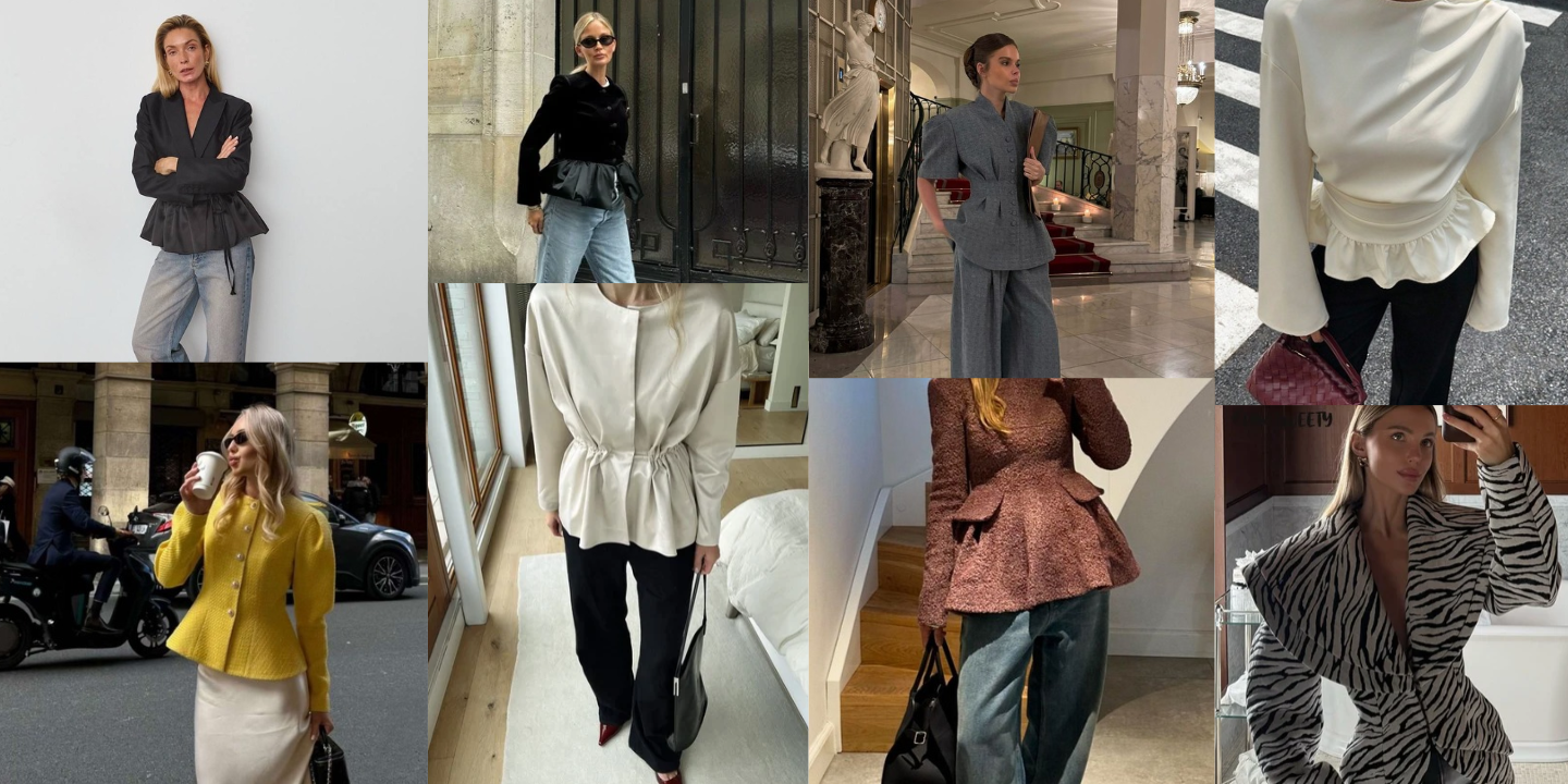 Já jurámos que não voltávamos a usar peplum. Estes 19 looks perfeitos para o outono fizeram-nos mudar de ideias