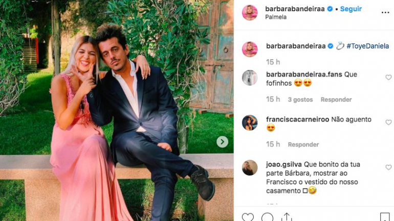 A cantora Bárbara Bandeira publicou várias imagens com o namorado nas redes sociais