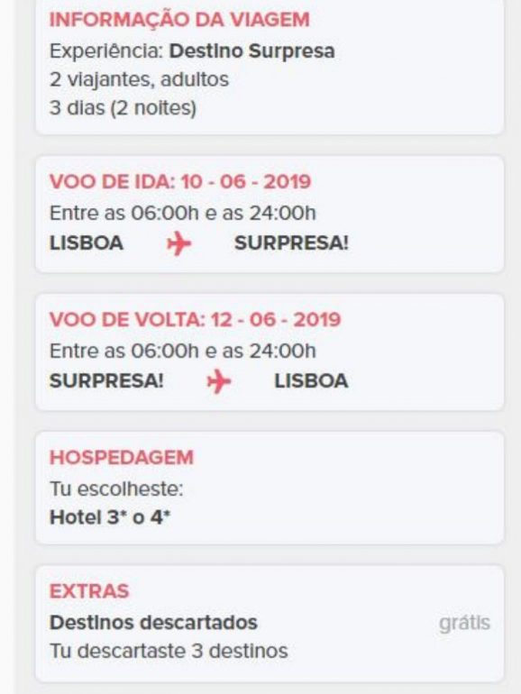 Vou arriscar fazer uma viagem surpresa. Já conhecem o conceito?