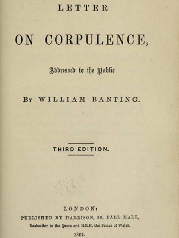 Capa original de “Carta sobre a Corpulência, dirigida ao Público”, 3ª edição