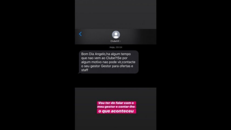 A mensagem que o ator recebeu 