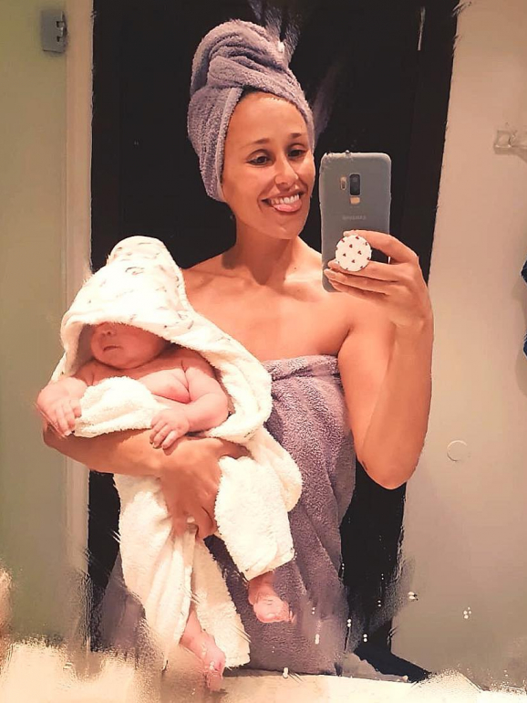 Rita Pereiro com o filho Lonô 