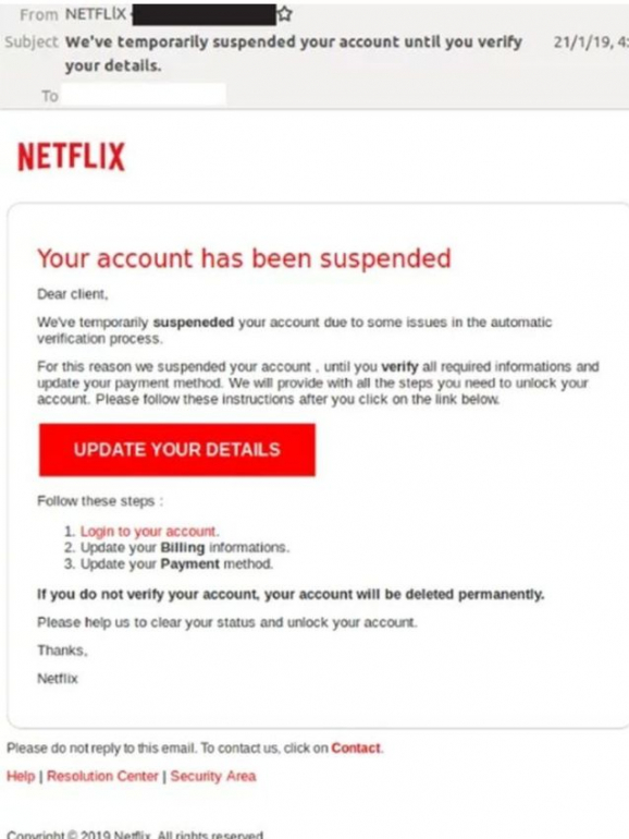 Netflix. Alerta para esquema perigoso de roubo de dados