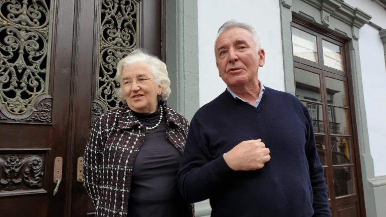 Os irmãos Maria Serafina Simões e António Pedro Simões