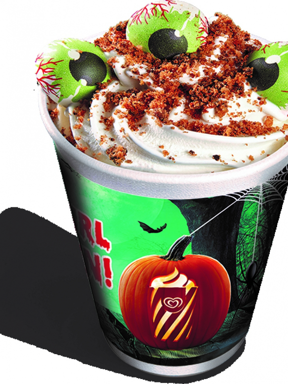 Halloween à mesa. Há hambúrgueres, gelados e brunches especiais