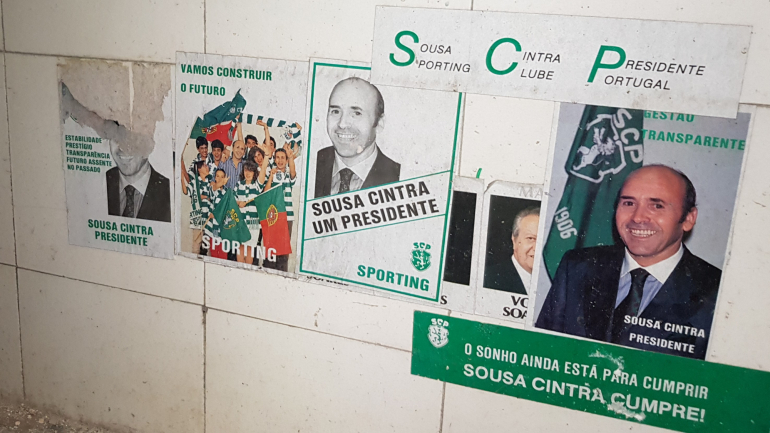 A campanha de Mário Soares e Sousa Cintra confunde-se nas paredes do palacete