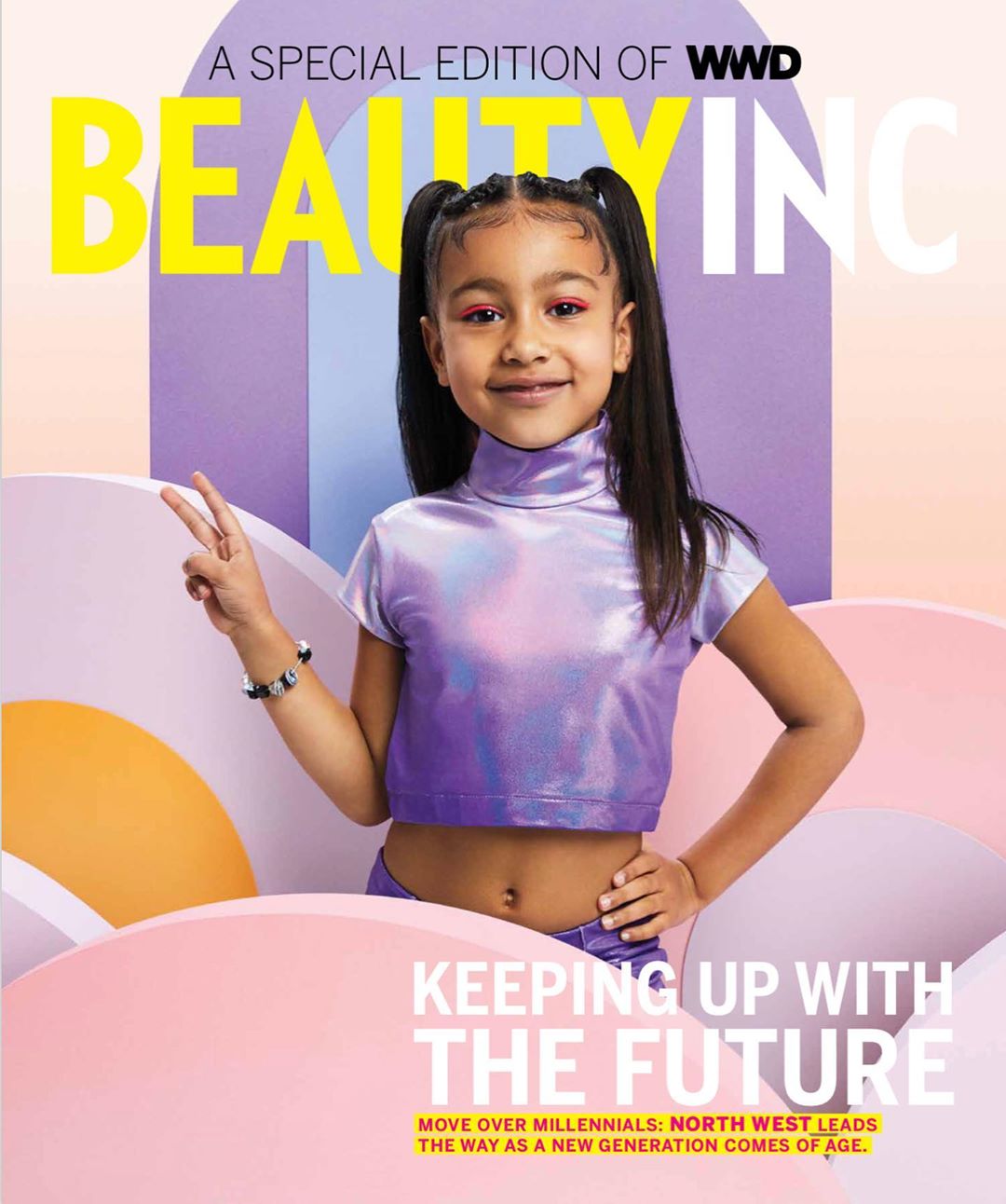 Filha de Kim Kardashian estreia-se em capa de revista