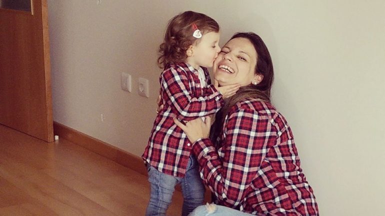 Susana Fonseca e a filha Bianca