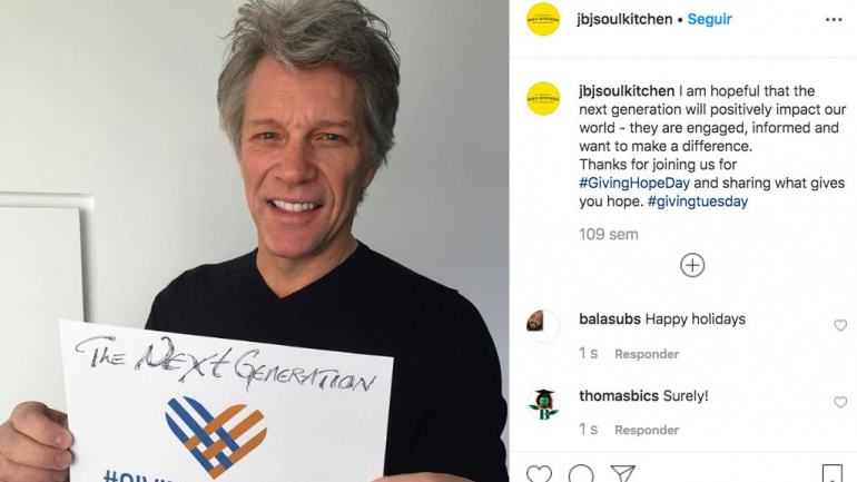Jon Bon Jovi não é apenas músico. Ele também abre restaurantes comunitários para quem mais precisa