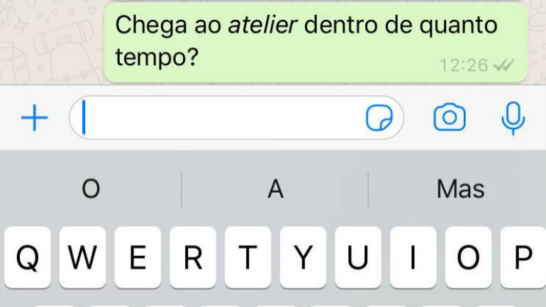 Personalização das palavras em itálico