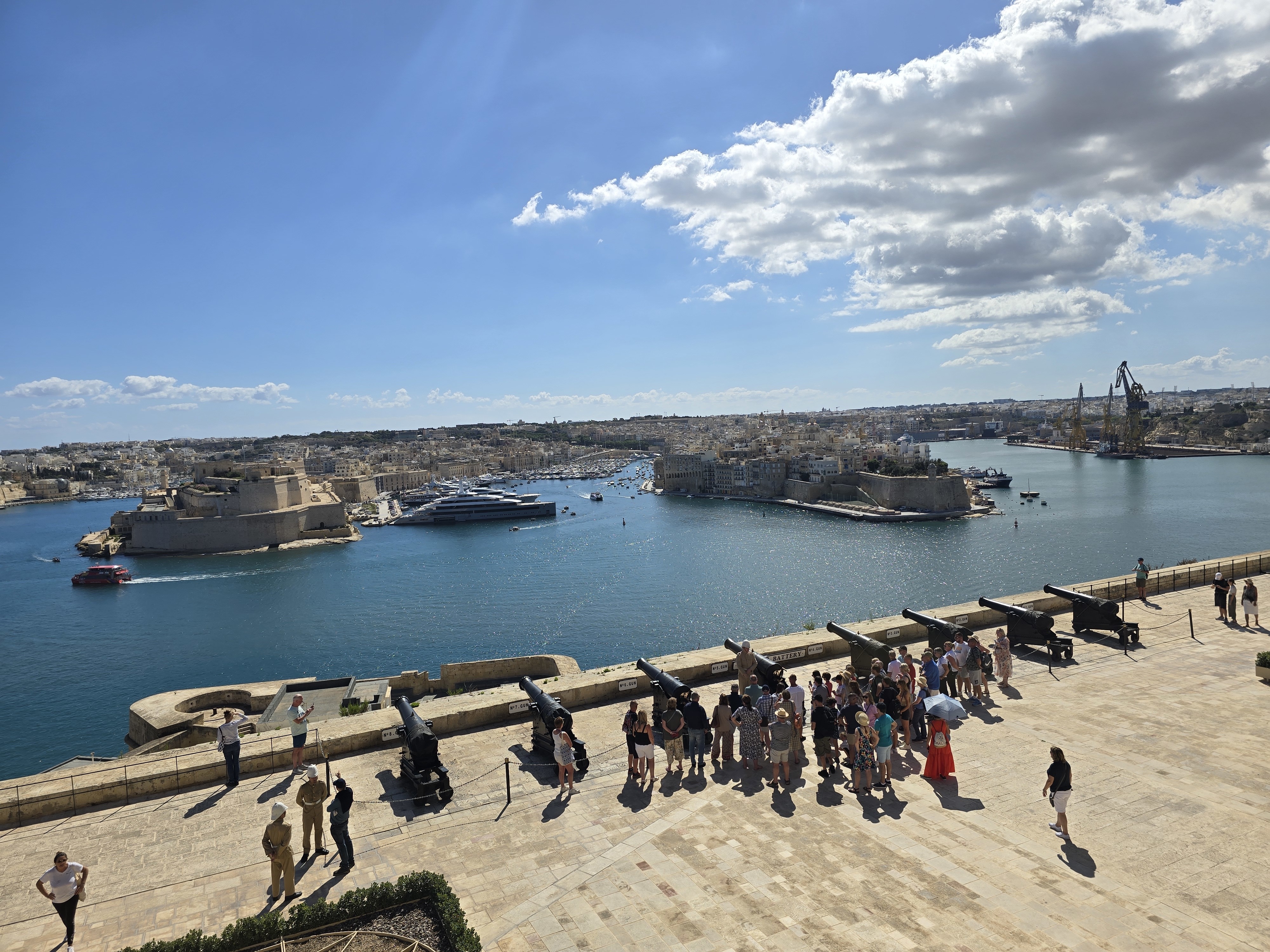 Saluting Battery em Valetta, Malta