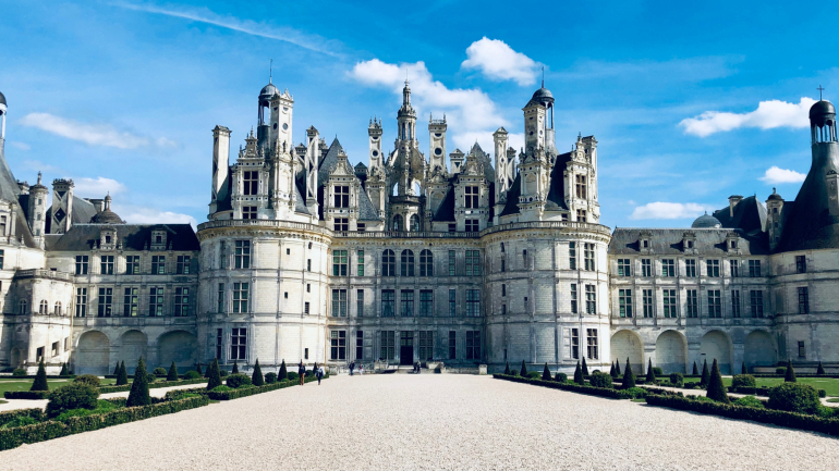 O castelo de Chambord é o segundo mais visitado na França, a seguir a Versalhes