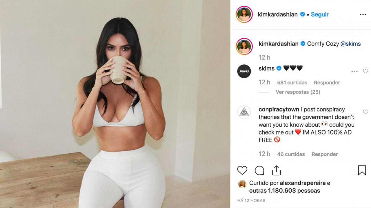 A mulher do rapper e produtor Kanye West anunciou a nova colecção da Skims na sua conta de Instagram