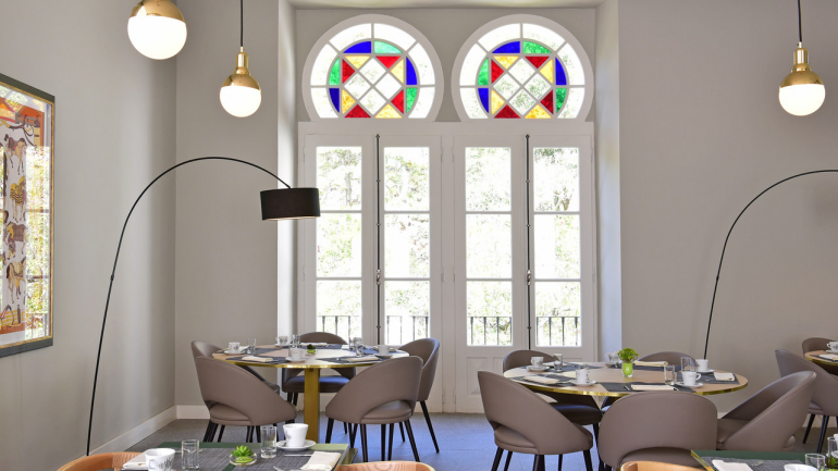 A sala do pequeno-almoço era um casino 