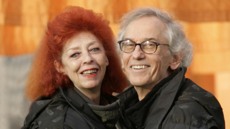 O casal de artistas, Christo e Jeanne-Claude