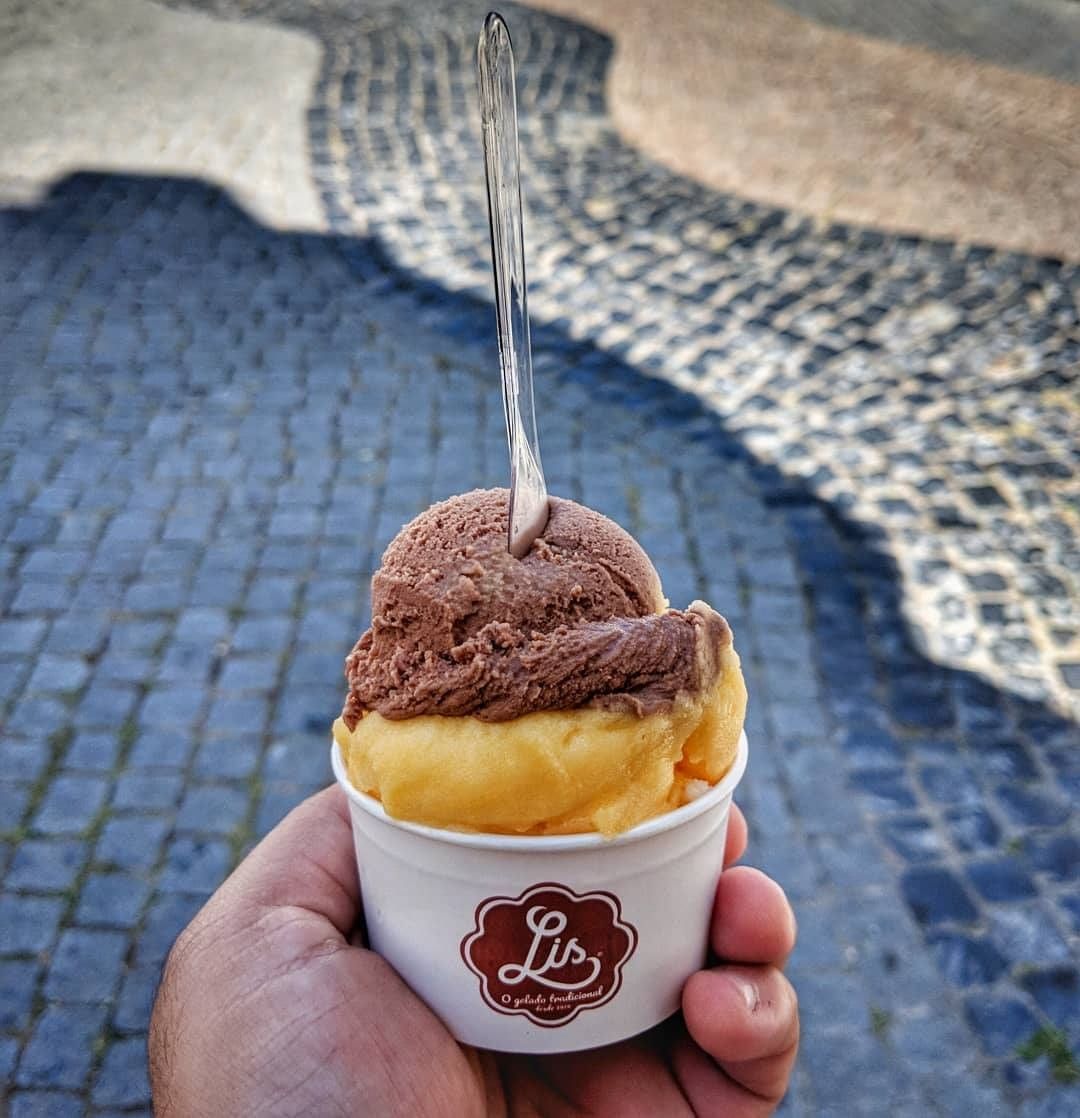 Gelado de palha de Abrantes e sorbet de tangerina. Os Gelados Lis chegaram a Lisboa