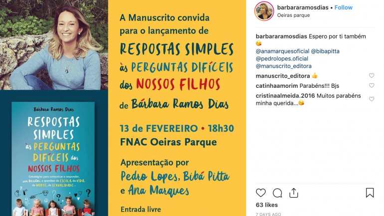 O lançamento do livro acontece dia 13 de fevereiro, na loja Fnac do Oeiras Parque