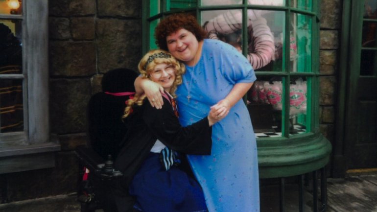 Uma fotografia real de Gypsy Rose Blanchard com a mãe