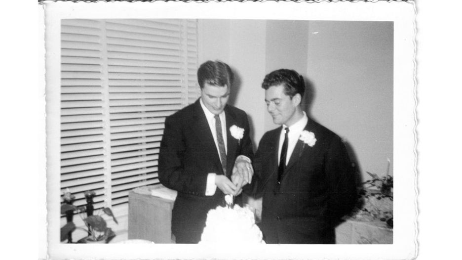 Há imagens de um casamento gay em 1957, muitos anos antes de ser legal