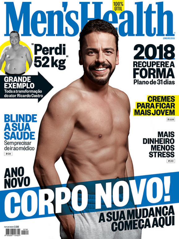 A capa de Ricardo Castro na 'Men's Health'