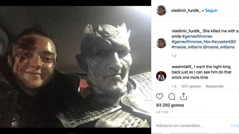 É assim o Instagram do ator que faz de Night King