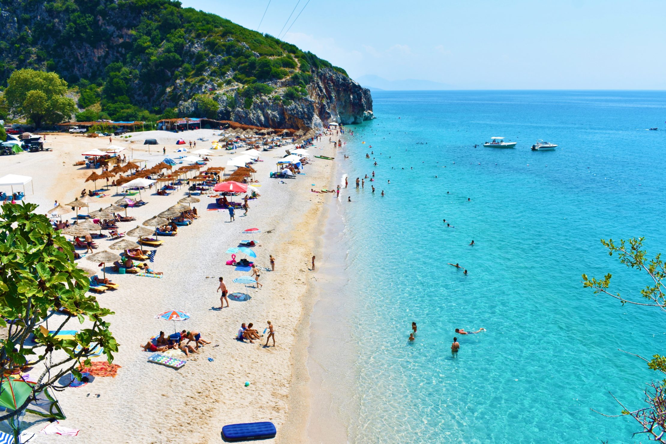 Praias da riviera albanesa Praias da riviera albanesa
