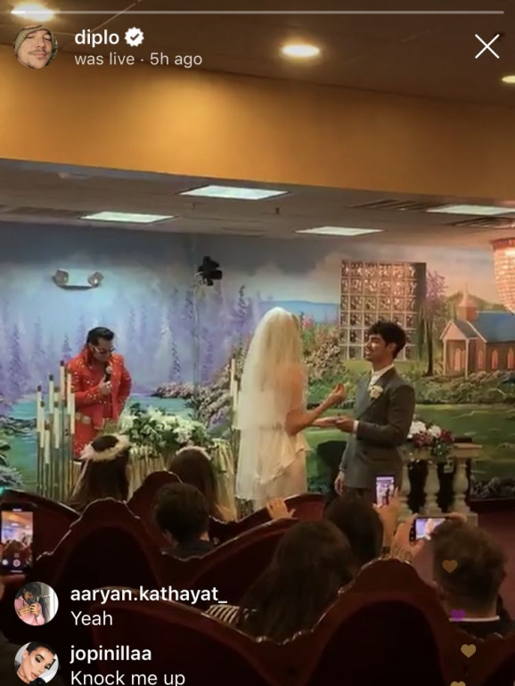 O live que o DJ Diplo fez durante o casamento 