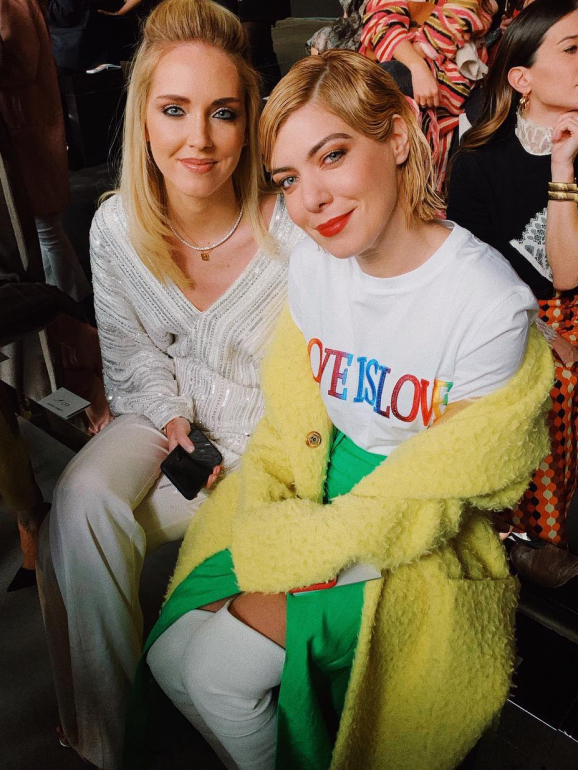 A blogger italiana, Chiara Ferragni, e a blogger portuguesa, Raquel Strada 