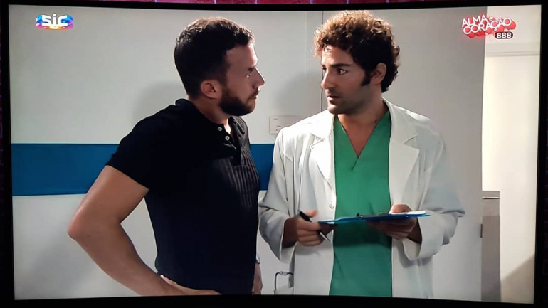Diogo Faria interpretou um médico na novela 'Alma e Coração'