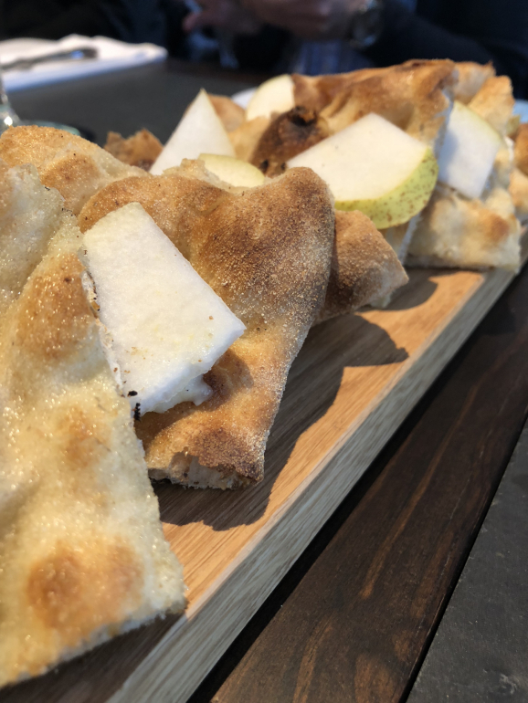 Focaccia de pera e gorgonzola (4,5€)