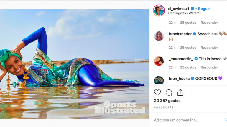 'Sports Illustrated' apresenta primeira modelo de burquíni