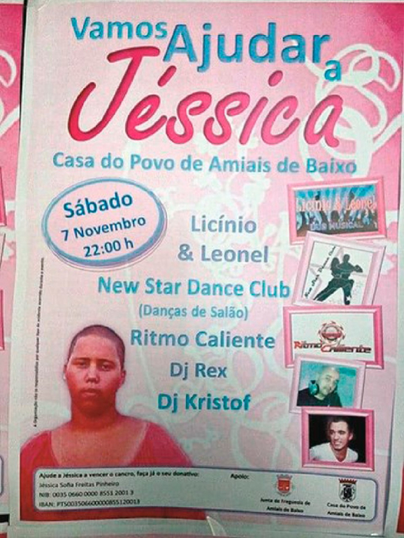 Evento realizado para angariar fundos para Jéssica Bento