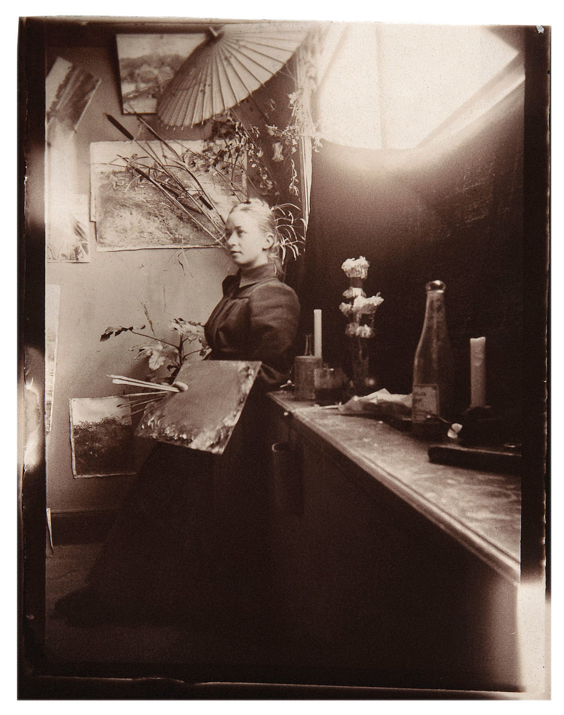 Hilma af Klint na Academia Real das Artes de Estocolmo, 1985. 