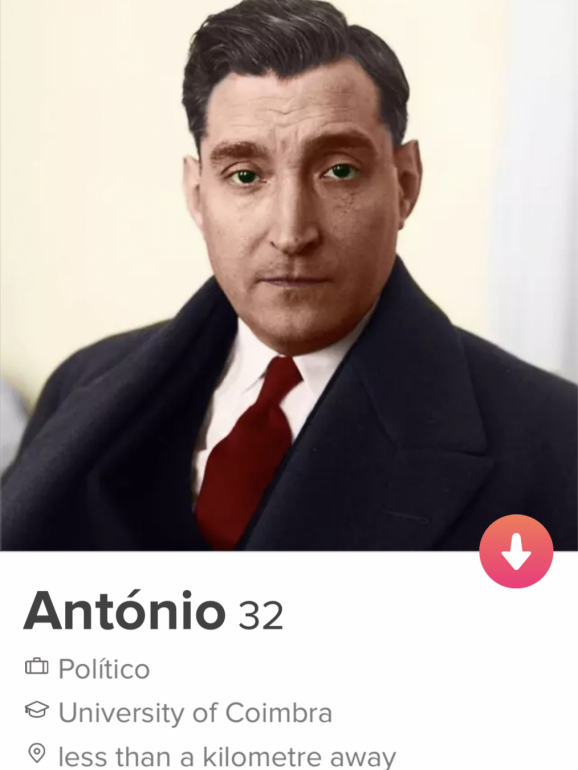 O perfil de Tinder de Salazar