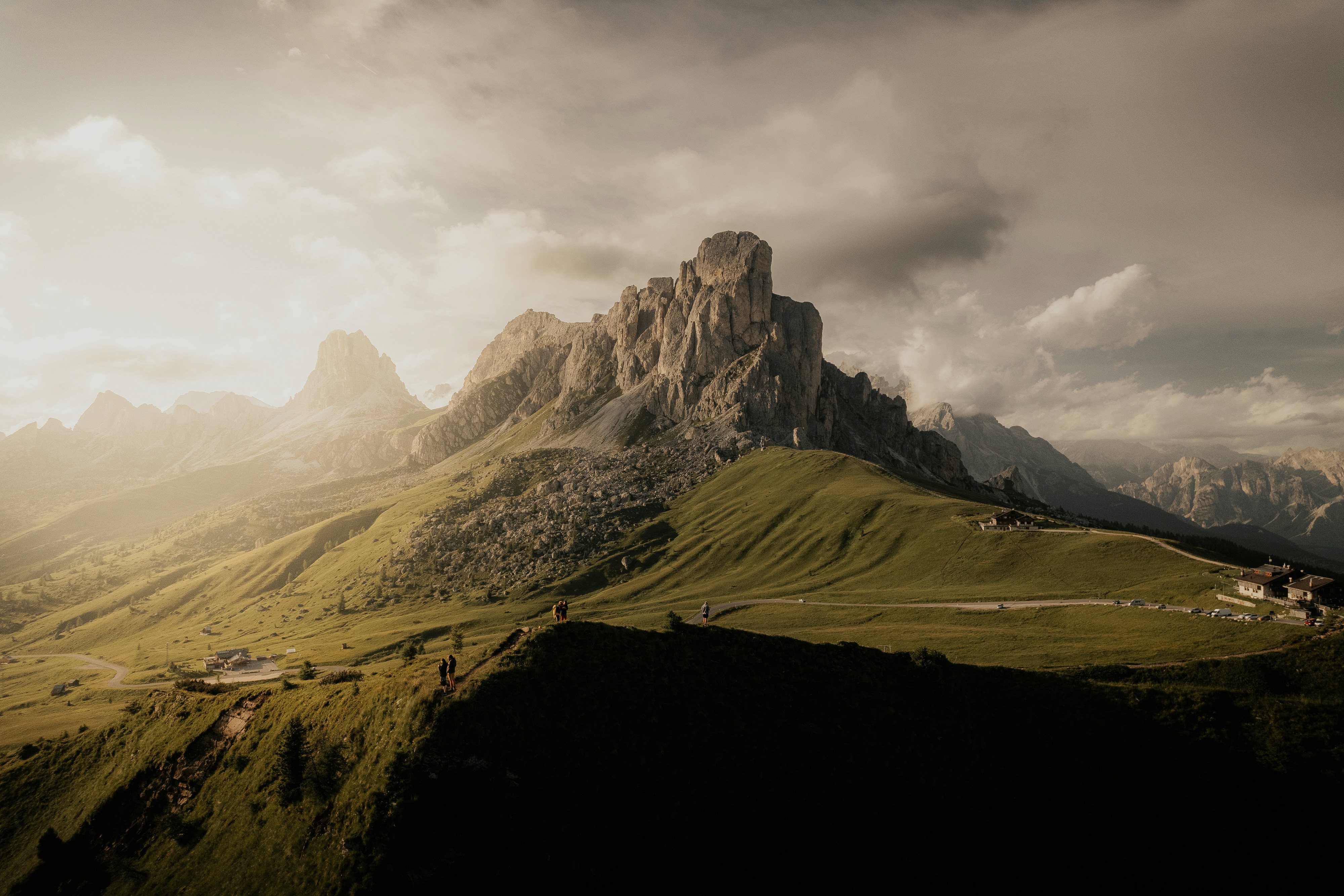 Passo Giau liga Cortina d'Ampezzo a Colle Santa Lucia 