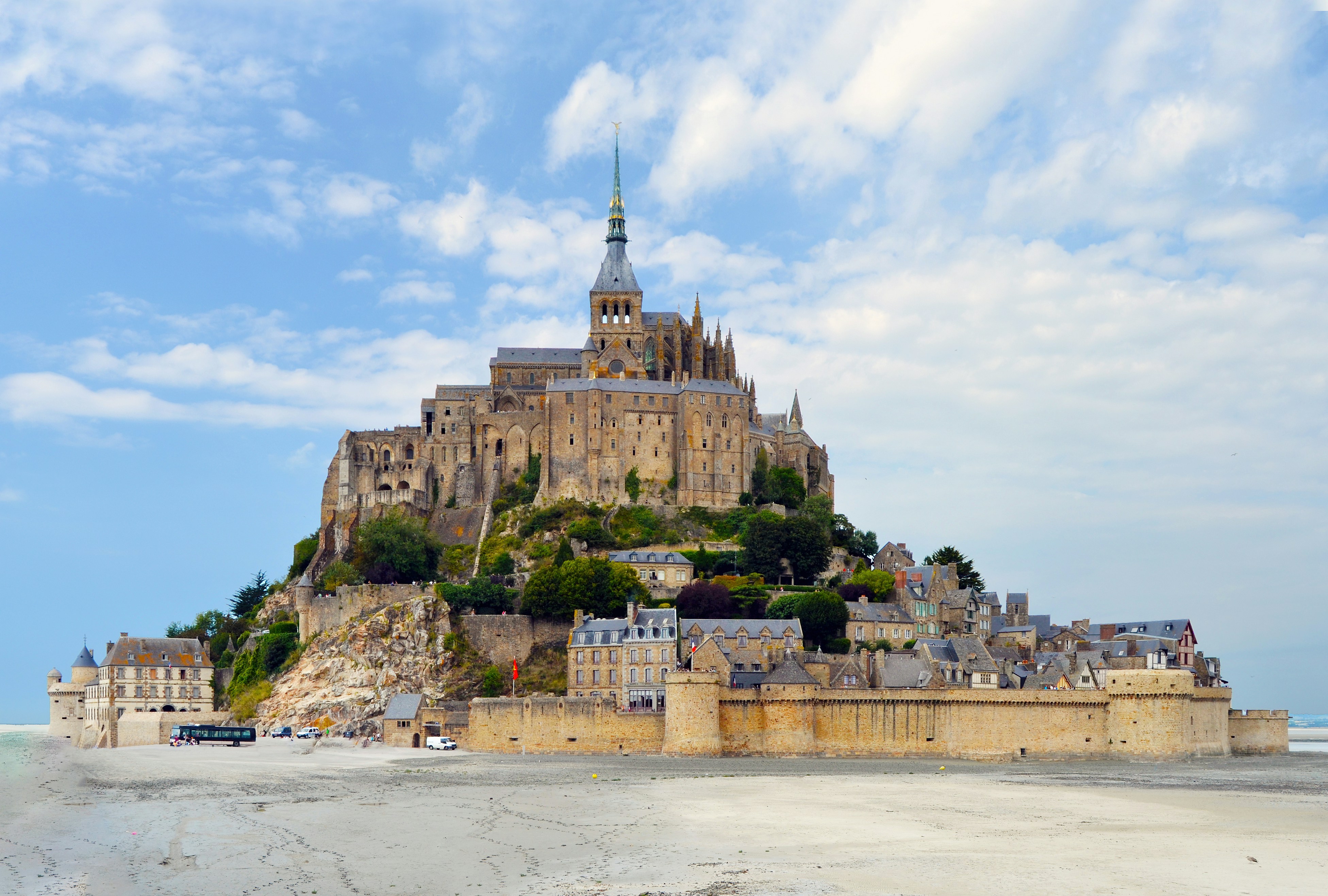 Mont-Saint-Michel, Normandia, França Mont-Saint-Michel, Normandia, França