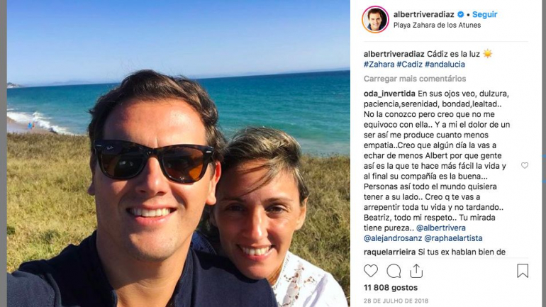 Albert Rivera com Beatriz Tajuelo, em junho de 2018