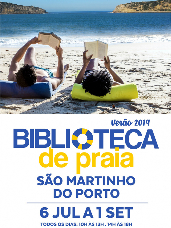 A biblioteca de praia está aberta todos os dias 