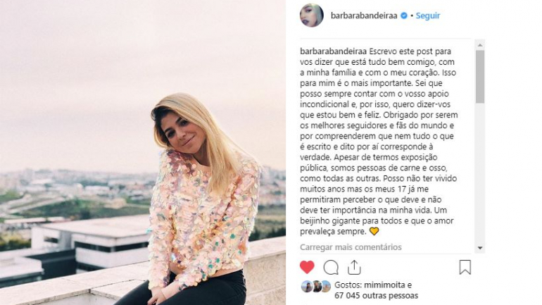 Bárbara Bandeira enfrenta os pais e surge ao lado do namorado Kasha, membro dos D.A.M.A